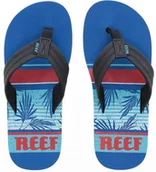 Klapki i japonki męskie - Reef japonki męskie WATERS Blue Palm - miniaturka - grafika 1