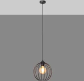 Lampy sufitowe - EULUNA Lampa wisząca Cumera z klatkowym kloszem,  24 cm - miniaturka - grafika 1