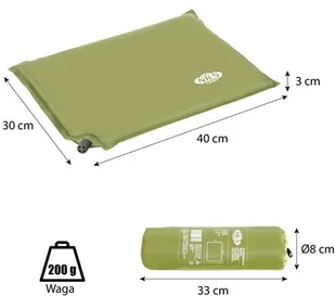Nils CAMP NC4111 ZIELONY PODUSZKA SAMOPOMPUJĄCA CAMP 15-05-160 - Akcesoria turystyczne - miniaturka - grafika 3