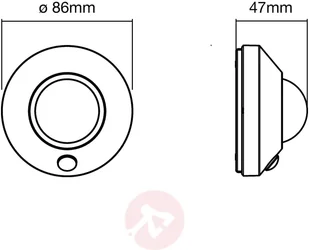 LEDVANCE LEDVANCE Nightlux Ceiling lampka nocna LED biała - Lampy ścienne - miniaturka - grafika 3