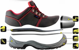 DEDRA Półbuty robocze BH9P1A-36 rozmiar 36) - Obuwie robocze - miniaturka - grafika 2