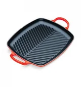 Patelnie - Le Creuset Signature Patelnia grillowa wiśniowa wymiary: 30x27 cm 20201300600422 - miniaturka - grafika 1