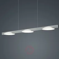 Lampy sufitowe - Helestra Pole lampa wisząca LED 3-pkt. niklowa - miniaturka - grafika 1