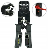 Narzędzia sieciowe - Neku Zaciskarka wtyków RJ45 8P8C z testerem Lan - miniaturka - grafika 1