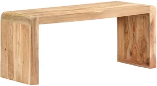 VidaXL Lumarko Ławka, 110x38x46 cm, lite drewno akacjowe 323584 VidaXL - Ławki do przedpokoju - miniaturka - grafika 10