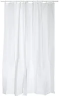 Zasłony prysznicowe - MSV zasłona prysznicowa 120 x 200 cm, poliester, biały 1101/140480 - miniaturka - grafika 1
