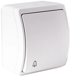 Włącznik dzwonkowy ip44 włącznik biały - Wyłączniki światła i elektryczne - miniaturka - grafika 3