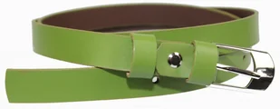 Complex (PL) Pasek Damski Skórzany Gładki (PL) 20 mm ZIELONY Wąski - Paski - miniaturka - grafika 2