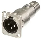Podzespoły elektroniczne - Neutrik na3mdf adapter, seria D kształt, XLR-wtyczka audio XLR, XLR kołczan NA3MDF - miniaturka - grafika 1