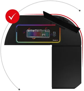 Huzaro Biurko gamingowe Huzaro Hero 6.3 Black HZ-Hero 6.3 Black - Biurka gamingowe - miniaturka - grafika 11