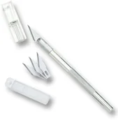 Zabawki kreatywne - Folia Nóż z wymiennymi ostrzami w kolorze srebrnym do majsterkowania - miniaturka - grafika 1