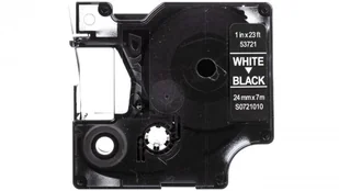Dymo Oryginał taśma do drukarek etykiet D1 53718 | 24mm x 7m | biały czarny S0721010 - Taśmy do drukarek barwiące - miniaturka - grafika 5