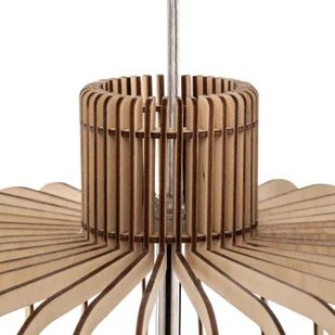 Euluna Lampa wisząca Paz drewniane lamele cylinder  45cm - Lampy sufitowe - miniaturka - grafika 5