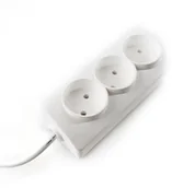 Przedłużacze i rozgałęźniki - HBF przenośny EPS-33 trzykrotny bez uziemienia 3 m Elgotech - miniaturka - grafika 1