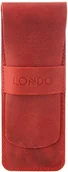 Pojemniki biurowe - Londo Londo Piórnik z prawdziwej skóry z klapką, OTTO286, czerwony OTTO286 - miniaturka - grafika 1