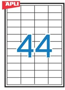 Apli Etykiety usuwalne 48,5x25,4mm, prostokątne, białe AP3054 - Etykiety do drukarek - miniaturka - grafika 4