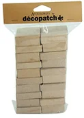 Dekoracje domu - Decopatch DecoPatch kartoniki z masy papierniczej, kwadratowe, 10 sztuk, kolor brązowy EV010O - miniaturka - grafika 1