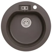 Zlewozmywaki - AXIS MALIBU 10 brązowy - miniaturka - grafika 1