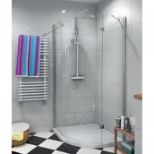 Kabiny prysznicowe - Durasan Livorno ND 90x90 Prawa transparentne - miniaturka - grafika 1