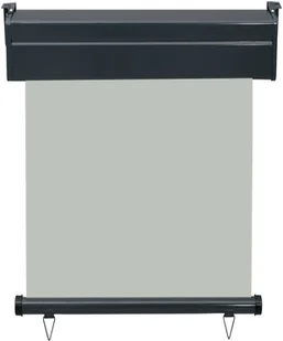shumee Markiza boczna na balkon 60 x 250 cm szara - Parasole ogrodowe - miniaturka - grafika 5