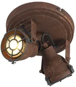 Lampy sufitowe - QAZQA Industrialny spot rdza 2-źródła światła - Sorra - miniaturka - grafika 1