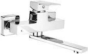 Baterie umywalkowe - Laveo Bateria umywalkowa ścienna KVADRATO - miniaturka - grafika 1