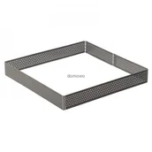 Formy do ciast - Lilly Cook BLASZKA FORMA RANT DO TORTÓW CIAST KWADRATOWA PERFOROWANA - miniaturka - grafika 1