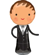 Wesele i ślub - Amscan Balon foliowy Pan Młody 3123701 - miniaturka - grafika 1