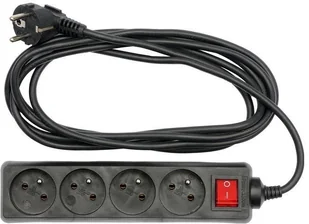 Vorel Przedłużacz elektryczny z uziemieniem 4 gniazda 5 m - Przedłużacze i rozgałęźniki - miniaturka - grafika 2