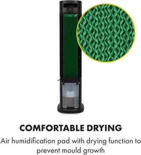 Klarstein Klarstein Skytower Grand Smart, chłodnica powietrza, 80 W, 480 m3/h, 8 l, przenośny ACO4-SkytwerGrndSmB - Klimatory - miniaturka - grafika 8