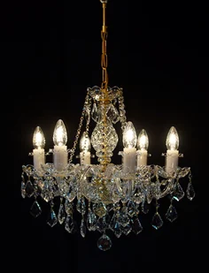 Elita bohemia Żyrandol kryształowy 6-ramienny - Bohemia L 105/6/03 - Lampy sufitowe - miniaturka - grafika 3