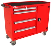 Pozostałe wyposażenie warsztatu - Fastservice Wózek warsztatowy TRUCK z 4 szufladami i drzwiami PT-218-40 PT-218-40 - miniaturka - grafika 1