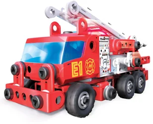 Spin Master Spin Zestaw do składania Wóz strażacki Fire Engine światła i dźwięk 6028420 - Klocki - miniaturka - grafika 3