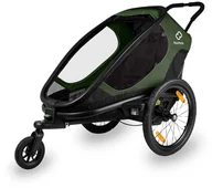 Hamax Outback One Bike Trailer incl. Bicycle Arm & Stroller Wheel, zielony/czarny 2022 Przyczepki rowerowe dla dzieci HAM400063