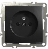 Gniazdka elektryczne - LEDart Quadra Gniazdko Pojedyncze Z Bolcem Czarne - miniaturka - grafika 1
