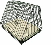 Sprzęt podróżny i transportery dla psów - Ellie-Bo Ellie-BO Deluxe Figure klatka, składane, front odchylenia w kausicheres metalowa obudowa, z wyściółką polarową-Matte, samochód, średniej wielkości, 76,2 cm, w kolorze czarnym - miniaturka - grafika 1