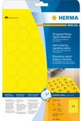 Dodatki do drukarek i skanerów - Herma Signal-Etiketten A4 30 mm gelb Folie 1200 St. - 8034 - miniaturka - grafika 1