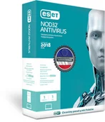 Programy antywirusowe - Eset Antivirus Licencja na 1 rok 1 stanowisko - miniaturka - grafika 1