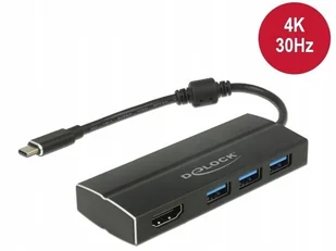 Adapter Usb-c(m) 3.1->3X Usb-a(f) 3.0 + Hdmi(f) - Adaptery i przejściówki - miniaturka - grafika 2