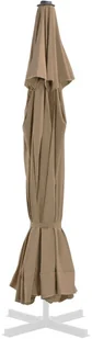 vidaXL Pokrycie do parasola ogrodowego kolor taupe 500 cm 312541 - Pozostałe meble ogrodowe - miniaturka - grafika 4