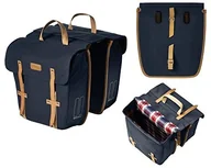 Sakwy rowerowe - Basil Portland SlimFit Double Bag torba na bagażnik, niebieski BAS17610 - miniaturka - grafika 1