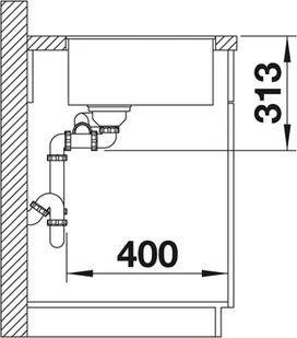 Blanco SUBLINE 340/160-F biały 523571 - Zlewozmywaki - miniaturka - grafika 4