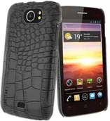 Etui i futerały do telefonów - Wiko Mocca Design Mocca Design CWIK01 obudowa do Cink King błyszcząca skóra krokodyla szary CWIK01 GRIS - miniaturka - grafika 1