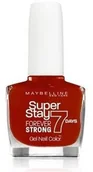 Lakiery do paznokci - Maybelline Super Stay Forever Strong 7 Days lakier do paznokci 10 ml Nr. 6 - Deep Red - miniaturka - grafika 1
