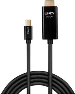 Lindy 40910 Aktywny kabel Mini DisplayPort HDMI 0,5m LY-40910 - Kable - miniaturka - grafika 2