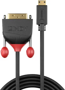 Lindy 36283 Kabel mini HDMI DVI-D Single Link Black Line 3m LY-36283 - Kable - miniaturka - grafika 2