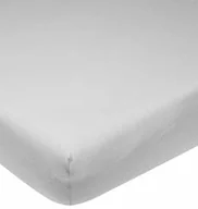Prześcieradła dla dzieci - Meyco Meyco 564005 Jersey prześcieradło z gumką, 100% bawełna, 60 x 120 cm, jasnoszare - miniaturka - grafika 1