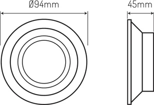 LED line Oprawa GU10, MR16 okrągła, stała, odlew - aluminium biało-srebrna 471079 - Oprawy, klosze i abażury - miniaturka - grafika 4