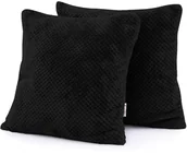 Poszewki na poduszki - DecoKing DecoKing  Poszewka Czarna HENRY 45cm x 45cm - miniaturka - grafika 1