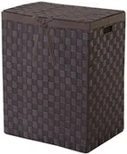 Kosze na bieliznę - Compactor ran6896 kosz na pranie, kolekcjonerów Tex, pokrywa i wyściółka wewnętrzna, 38 x 25 x 60 cm, ciemnobrązowy RAN6896 - miniaturka - grafika 1